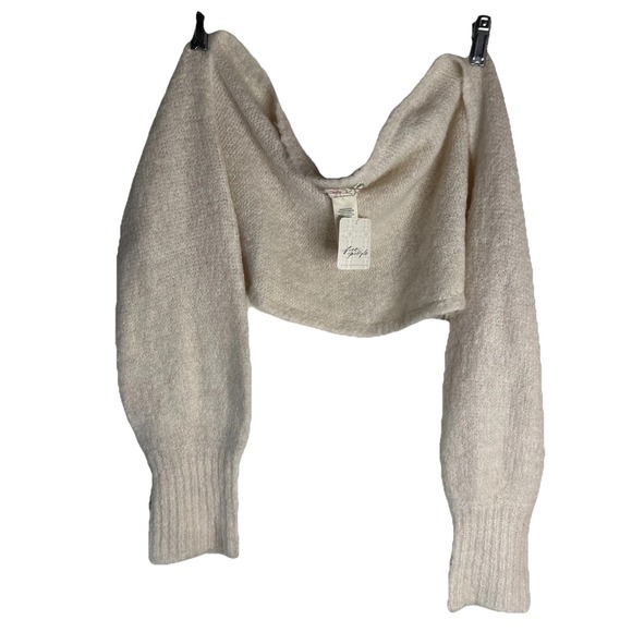 NWT Free People Crop Beige One Size - Picture 1 of 4